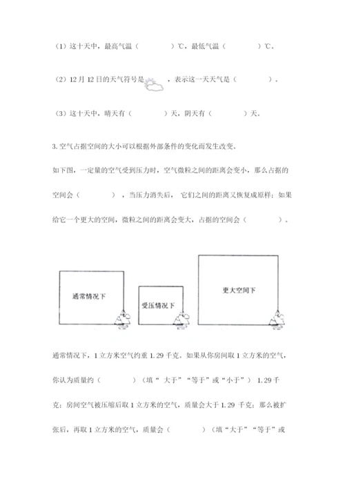 教科版小学三年级上册科学期末测试卷（典型题）.docx