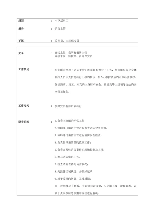 安全部岗位基本职责描述.docx