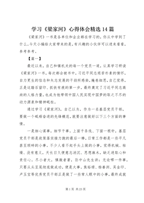 学习《梁家河》心得体会精选14篇.docx