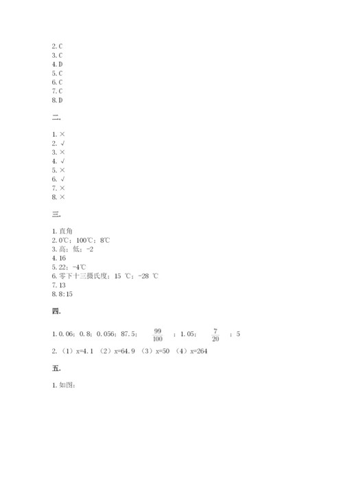 北师大版数学小升初模拟试卷含答案【能力提升】.docx