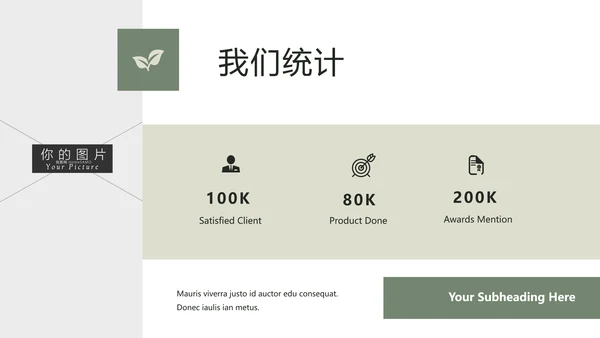 清新典雅绿茶果汁品牌茶文化宣传PPT模板