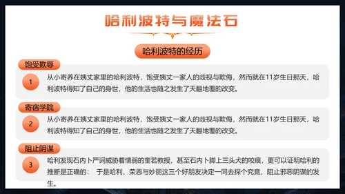 穿越哈利波特魔法世界PPT模板