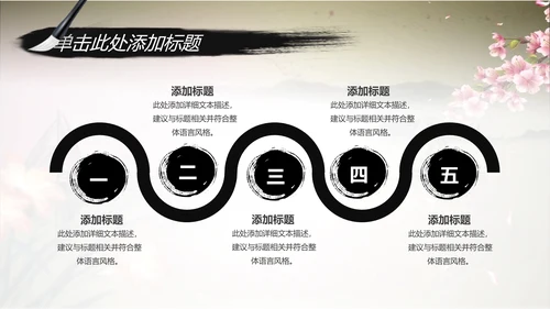 唯美水墨开场视频古典传统文化PP模板