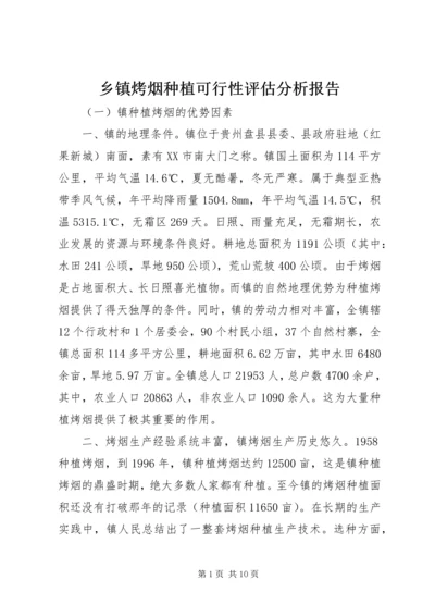 乡镇烤烟种植可行性评估分析报告.docx