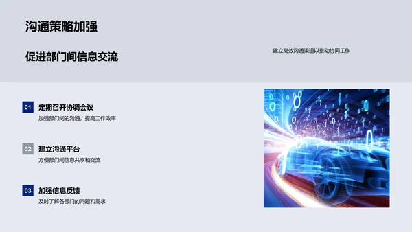 年度战略与部门协作总结PPT模板