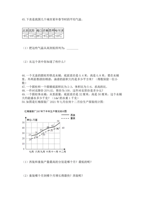六年级小升初数学应用题50道精品【考点梳理】.docx