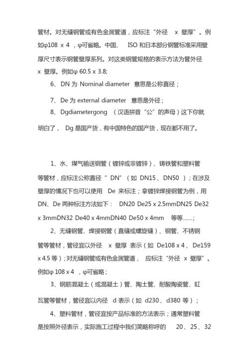 管道尺寸对照表.docx