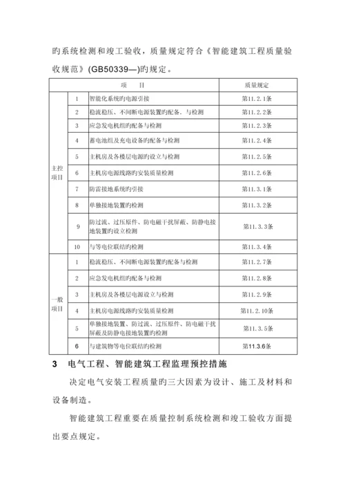 电气智能优质建筑关键工程监理实施标准细则.docx