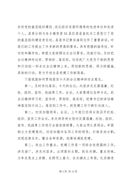 最新党建工作会议主持词范文.docx