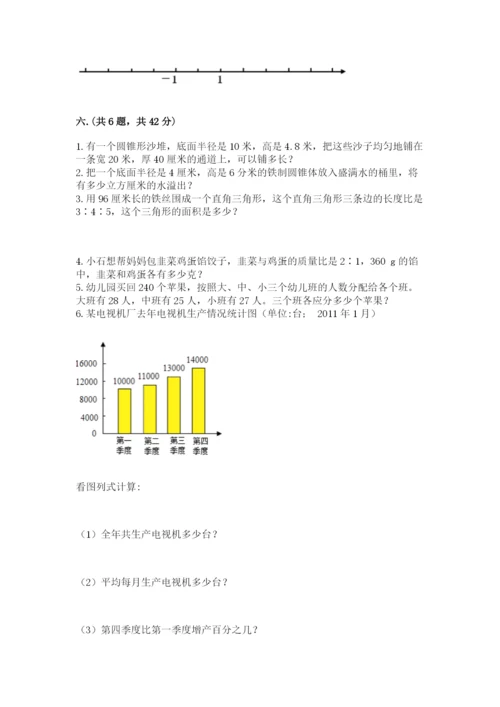 苏教版数学小升初模拟试卷含答案（研优卷）.docx