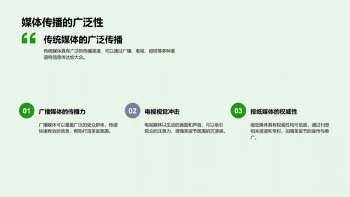 策划圣诞媒体活动PPT模板