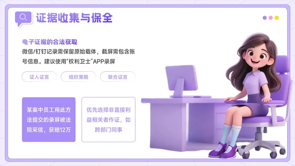 紫色3D风反职场PUA运动公益讲座PPT模板