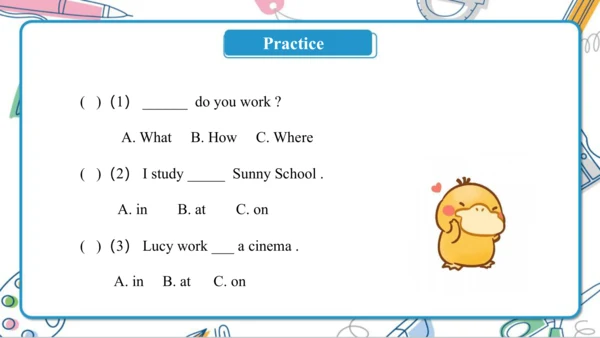 Unit 4 Where do you work ? Lesson 19- Lesson 20 课件