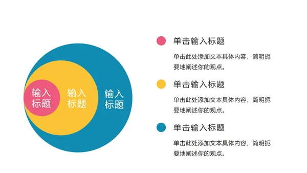 关系图韦恩图页PPT模板