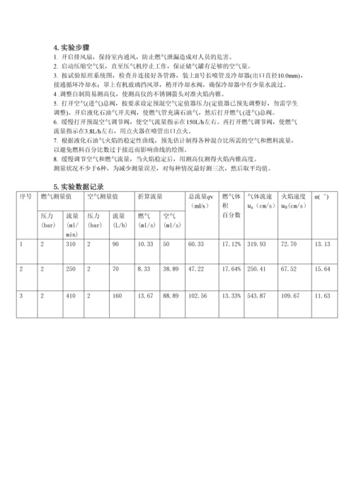 燃烧学实验报告.docx