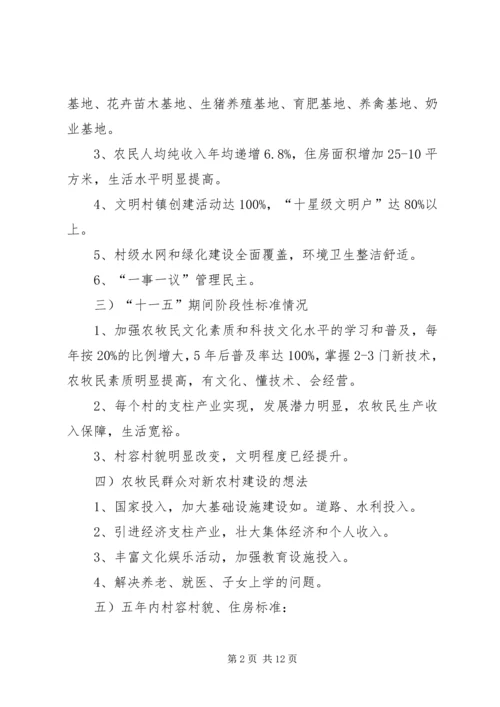 我镇社会主义新农村建设的规划.docx