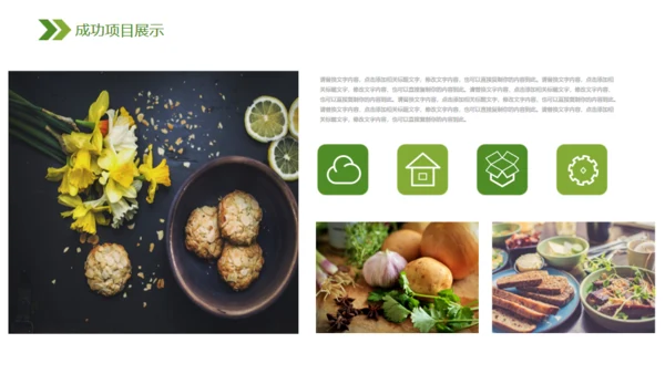 有机绿色蔬菜工作汇报通用PPT模板