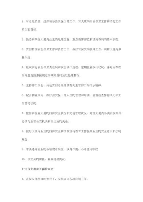 保安部任务及岗位职责.docx