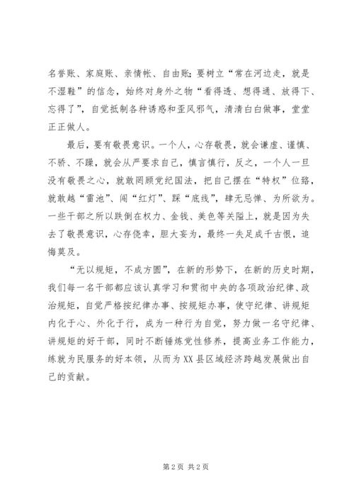 学习严守政治纪律严明政治规矩学习心得体会 (2).docx