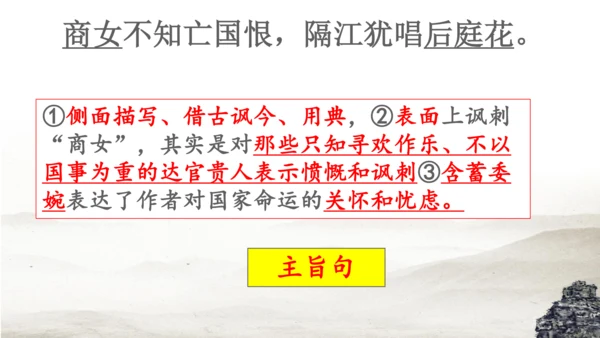 七年级下册 第六单元 课外古诗词诵读   泊秦淮 课件(共37张PPT)