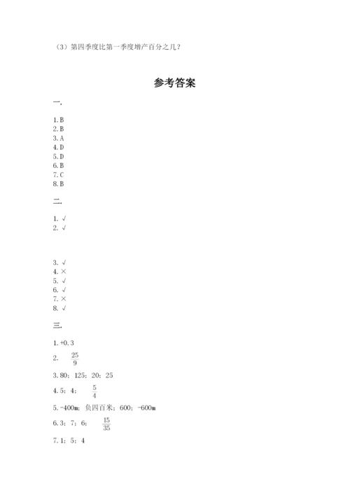 人教版小升初数学模拟试卷及参考答案（能力提升）.docx