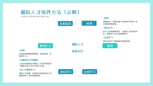 墨绿插画风人才梯队建设与人才培养模板