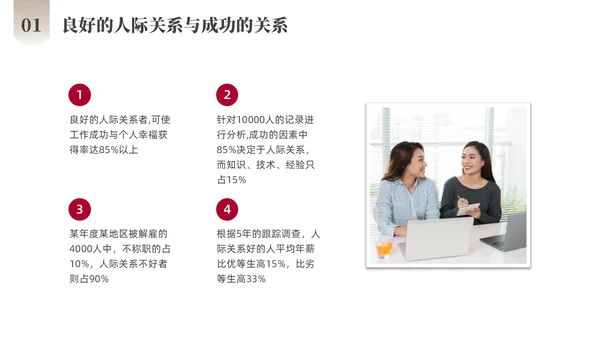 红色商务励志跨部门沟通企业培训PPT课件沟通技巧