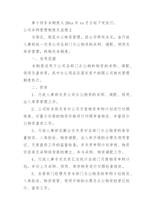 公司采购管理制度及流程.docx