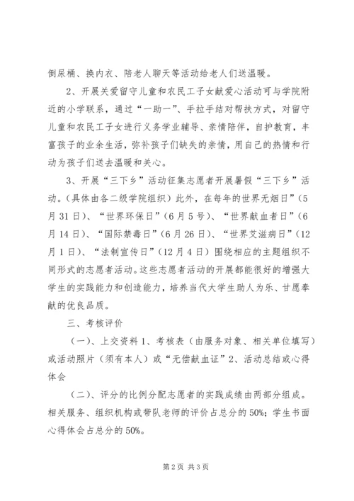 青年志愿者活动考核方案.docx