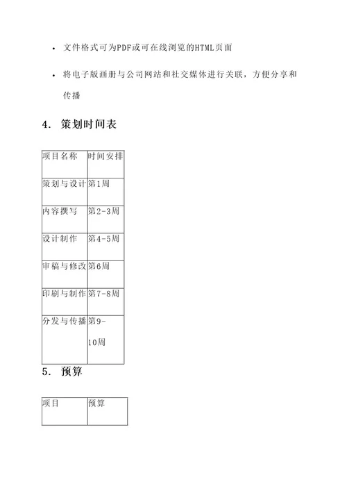 投资公司画册策划方案