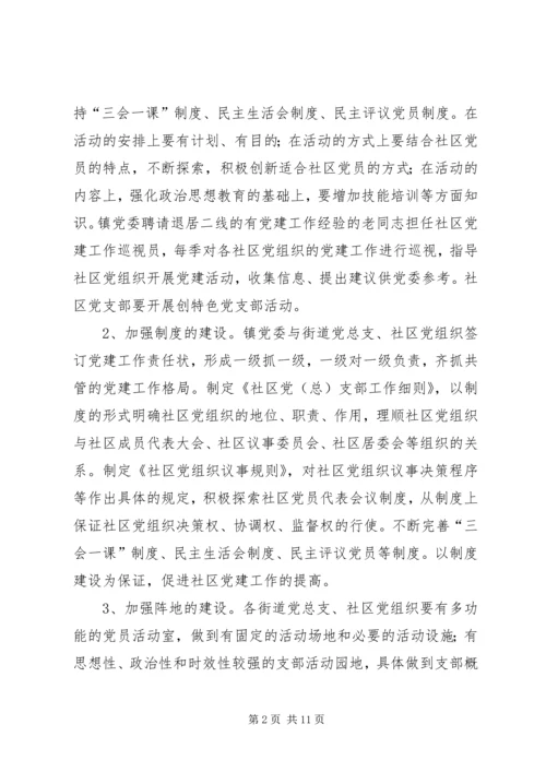社区党建工作意见.docx