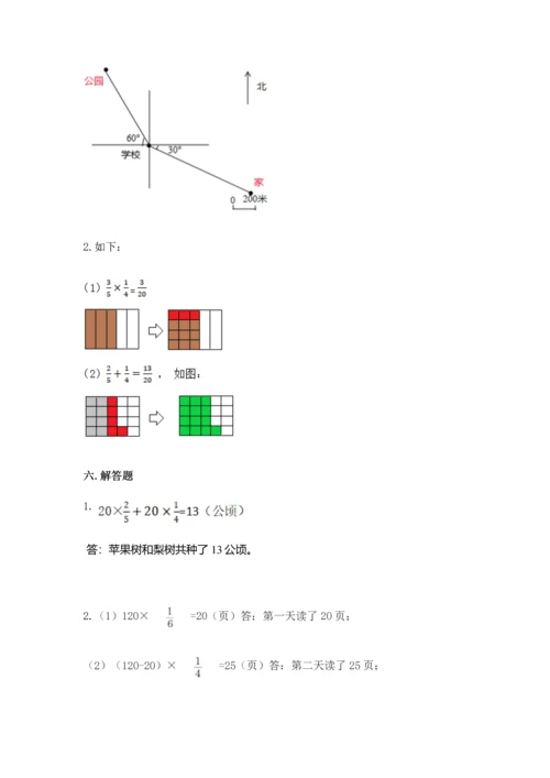 人教版六年级上册数学期中测试卷【名校卷】.docx