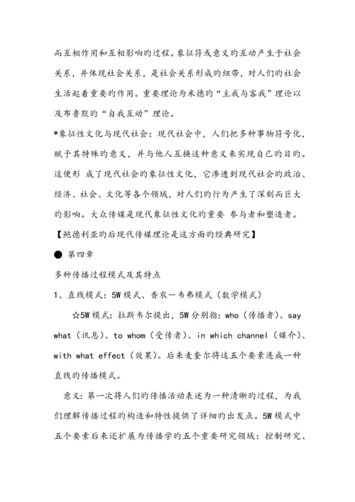 2023年郭庆光传播学教程核心知识点汇总.docx