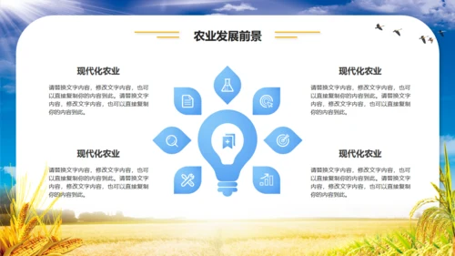 农业项目招商融资报告通用PPT模板