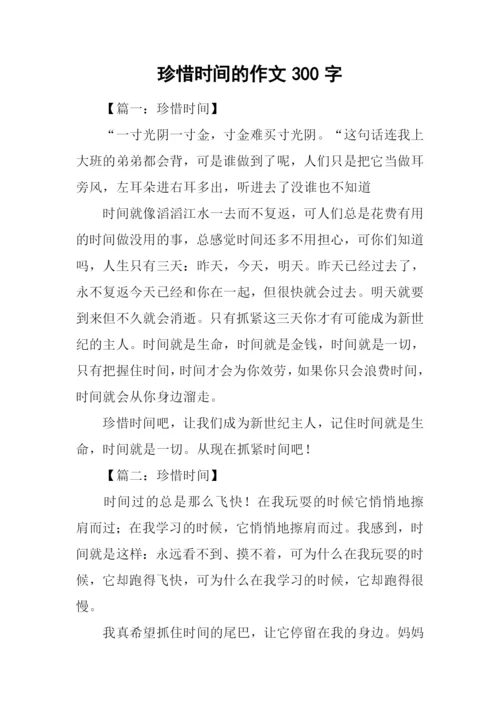 珍惜时间的作文300字.docx