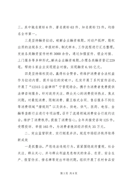 县工商局年度工作报告.docx