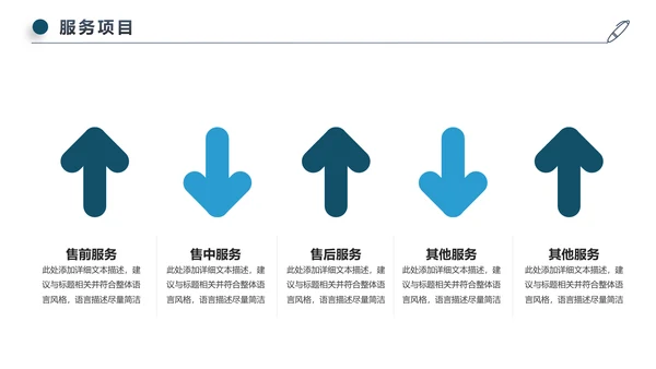 蓝色简约风商务公司介绍企业宣传ppt模板