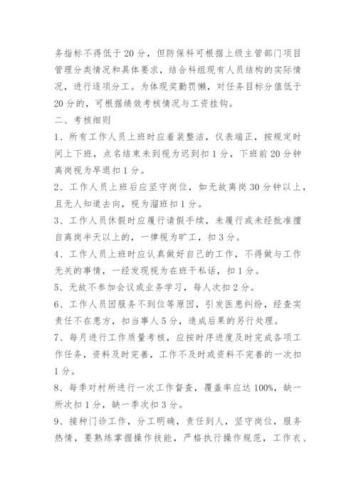 防保组绩效考核办法.docx