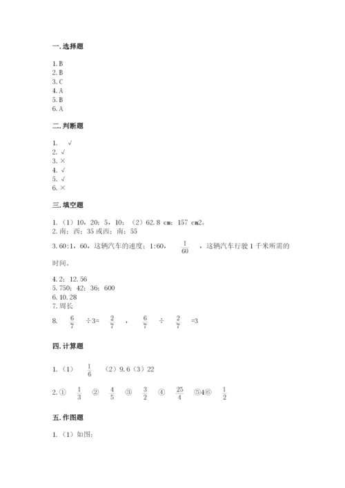 小学六年级数学上册期末考试卷加解析答案.docx