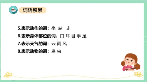 2023-2024学年统编版一年级语文上册第一单元（复习课件）