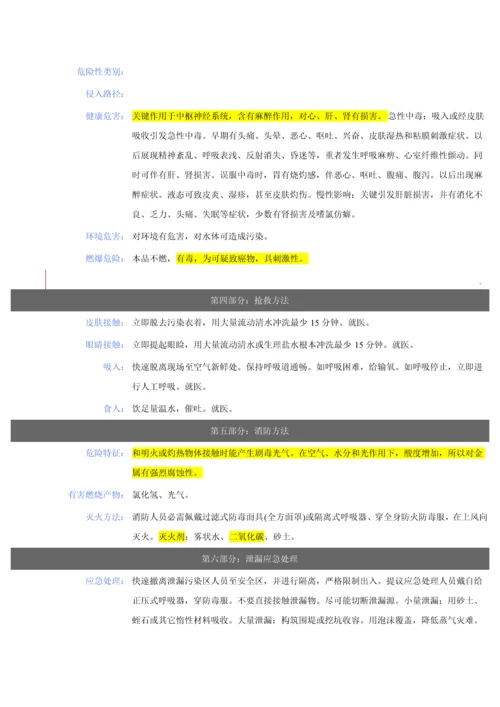 三氯甲烷包装及使用说明指导书.docx