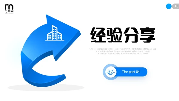 极简蓝色向上箭头微粒体项目复盘报告工作汇报PPT工作总结