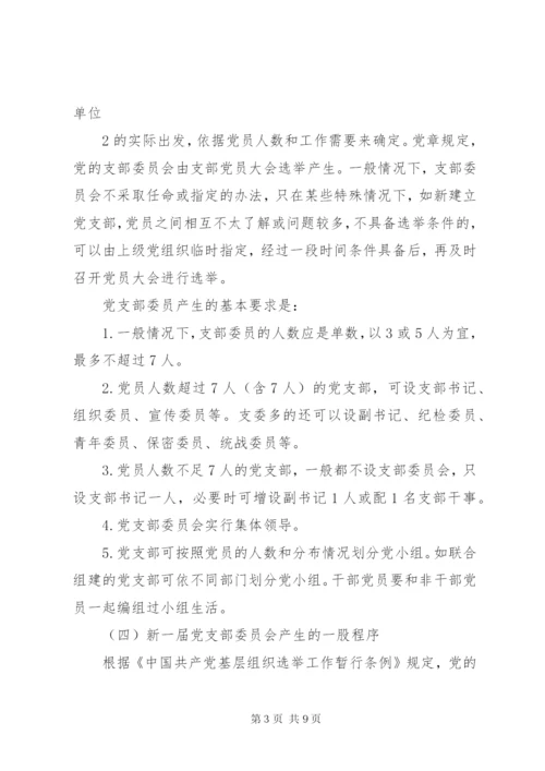 成立新党支部及支部委员会的工作程序.docx