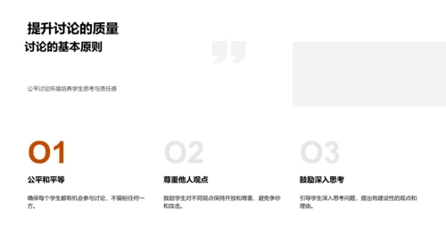 热点讨论提升素养PPT模板