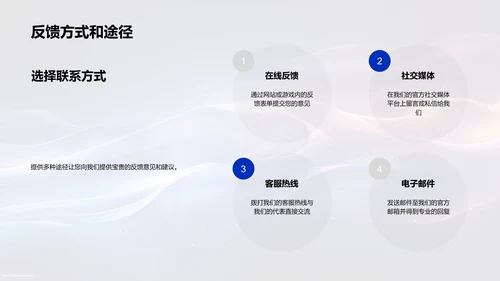 玩家反馈与游戏优化PPT模板