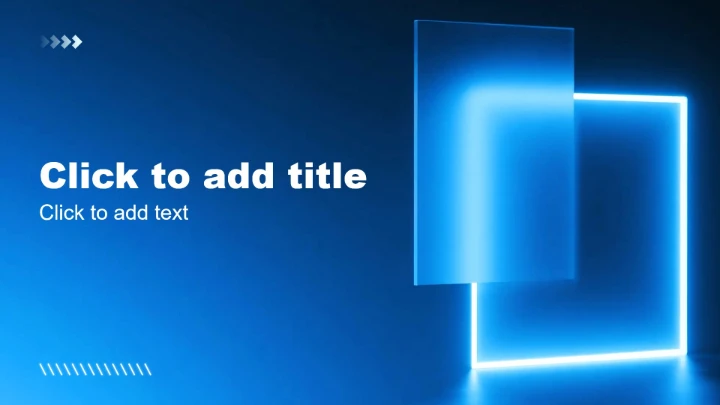 蓝色科技风大学生职业发展规划书PPT主题模板