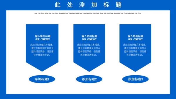 蓝色科技商务工作汇报通用PPT模板