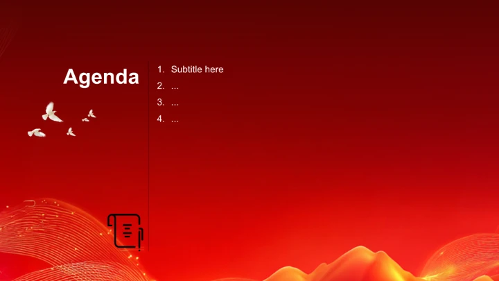 红色党政风红色教育PPT主题