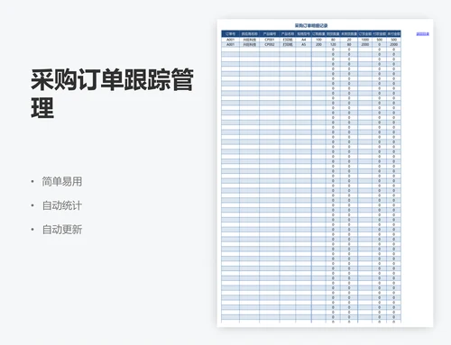 采购订单跟踪管理