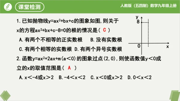 第22章二次函数（复习课件）-九年级数学上册同步精品课堂（人教版五四制）